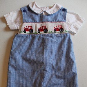 Seersucker Shorts Romper